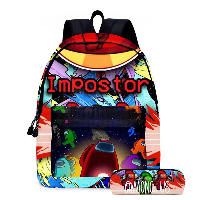 Among Us Bolsa de tres piezas Diy Space Werewolf Kills Juego de estudiantes de primaria y secundaria Mochila periférica