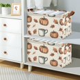 thumbnail image 2 of Yayeee Foldable Storage Basket for Shelves with Handles Waterproof Cloth Bins, Fall Leaves, 2 of 7