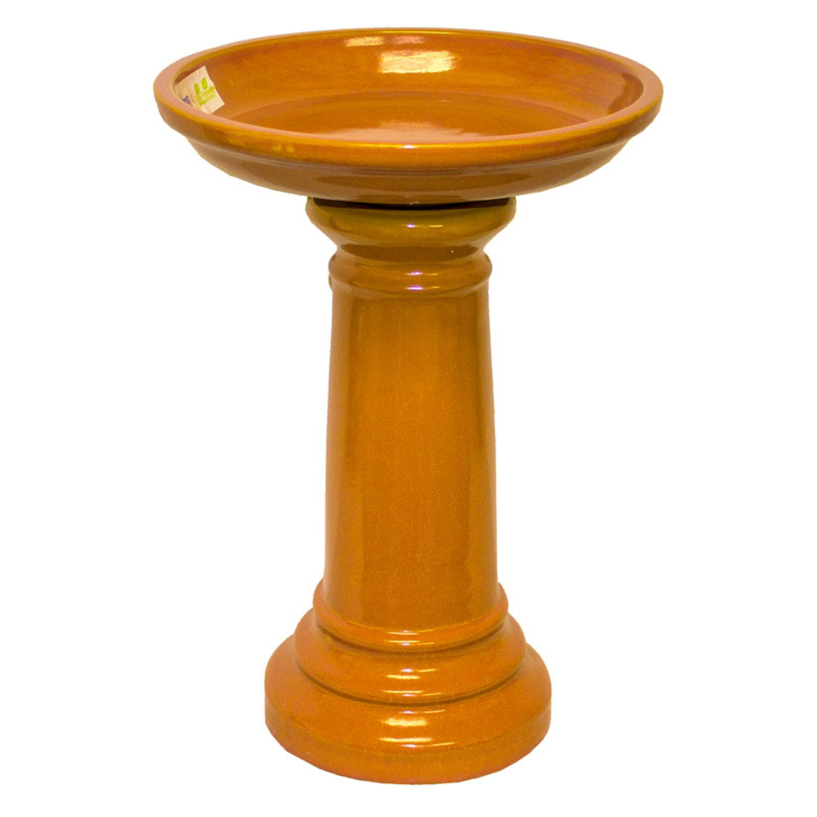 The Sun Pottery Company GP0916ES 17" x 24" Medium Merlot Ceramic Birdbath by Generic