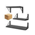 thumbnail image 1 of Repisas Flotantes Madera Modernas Estantes Baño Topon 3pcs Belug Gris, 1 of 5