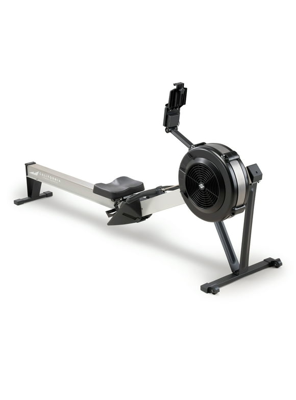 California Fitness Products Rower by Marcy Deluxe Rowing Machine with Adjustable Air Resistance NS-7874RW