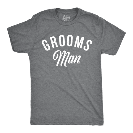 Mens Groomsman T Shirt Cool Tee For Best Man On Wedding Day Bachelor Party (Best Man's Duties At The Wedding)