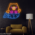 thumbnail image 2 of Glowneon Capybara Mermaid Neon Sign, Capybara Led Sign, Bedroom Decor, 2 of 5