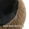 thumbnail image 3 of Round Plush Pet Bed for Dogs & Cats,Fluffy Soft Warm Calming Dog Bed Sleeping Kennel Nest,20 x 20 x 8", 3 of 7