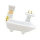 thumbnail image 4 of Juego de baño, bañera y muebles de baño en miniatura para casa de muñecas a escala 1/12 (3 piezas), 4 of 5