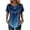 Royal Blue, variant on BOMYJESK Womens Tops Short Sleeve Crew Neck Gradient Tee Shirts Dressy Casual Fashion Silk Blouses 2026 Summer Loose Fit Tunic Top Blue L
