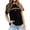 Black, variant on Women's Keep Canada Flag T Shirt Proud Statement Print for All Occasions