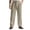 Khaki -CQ49, variant on Nestiefly Men's Linen Dress Pants Lightweight Pleated Front Relaxed Fit Business Casual Slacks Trousers Summer Wedding Party Gray L