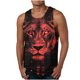 thumbnail image 5 of Mens Camisetas Algodón Impreso sin Mangas Chaleco Tanque, Cuello Redondo Casual para Al Aire Libre, Diario Y Primavera Verano Desgaste, 5 of 7