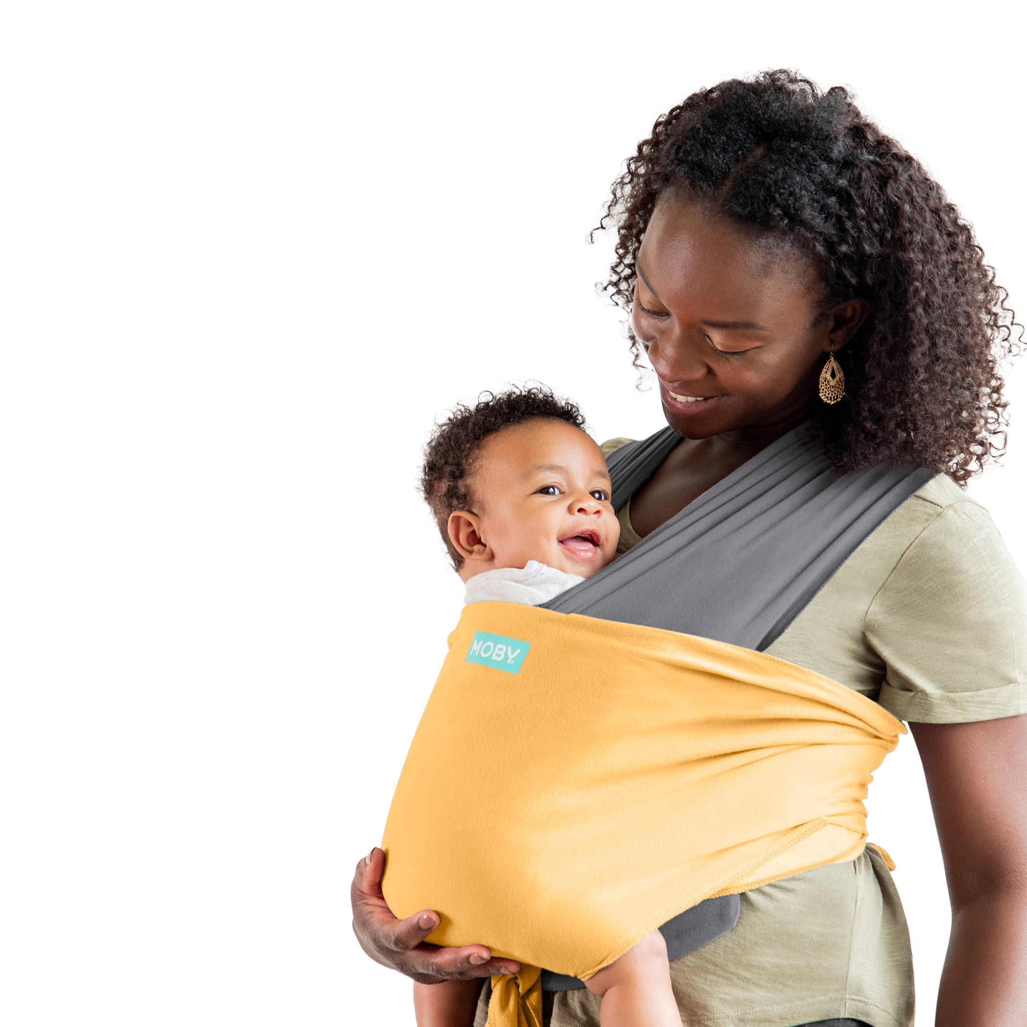 MOBY Wrap Easy-Wrap Baby Carrier in Marigold