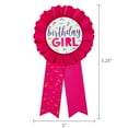 thumbnail image 6 of Pink “Birthday Girl” Award Badge, by Way To Celebrate, 6 of 7