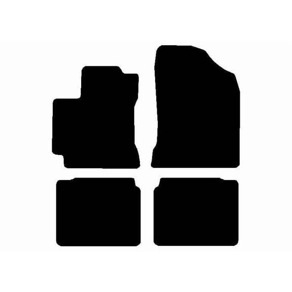 Auto Mats and Accessories 4 Piece Set Custom Carpeted Floor Mats Compatible with 2014-2019 Toyota Corolla (Black) Made in the USA