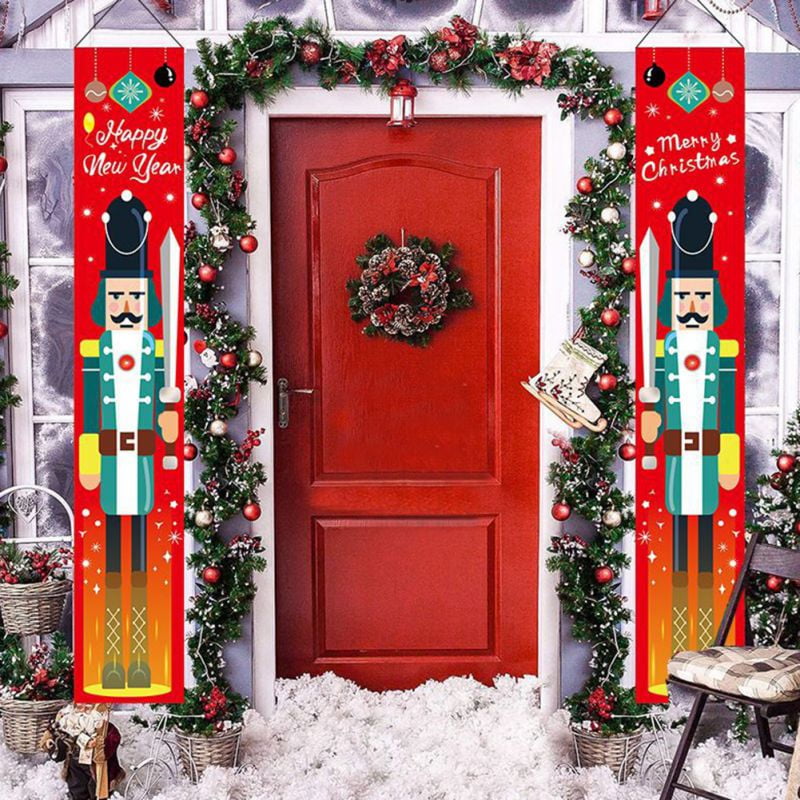 Merry Christmas New Year Decor Banners,For Outdoor Indoor