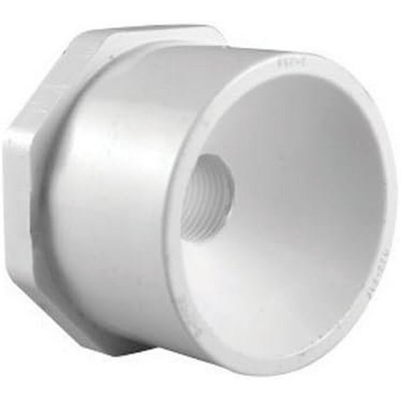 Charlotte Pipe Schedule 40 1-1/2 in. Slip x 1-1/4 in. Dia. Slip PVC Reducing Bushing
