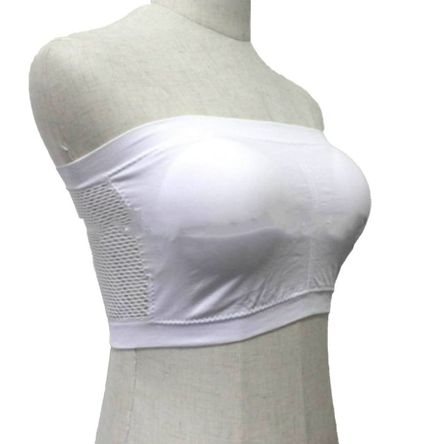 Sujetador inalámbrico Sujetadores sin tirantes Pull-On Close Ropa interior Buena elasticidad Easy Matching para vestidos Off Hombro Ropa Fiesta Blanco Hollow Avecha Methold AP008612-13B