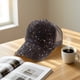 thumbnail image 4 of Gorra de béisbol con lentejuelas brillantes, ajustable, de malla, transpirable, para el sol, de viaje y con visera para fiestas, para mujer., 4 of 5