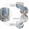 thumbnail image 5 of Extra Long Shower Curtain 72x84 Inch, Christmas Snowman Shower Curtain Waterproof Bathroom Decor Western Snowflake Xmas Tree Fabric Bath Curtain Set Accessories with Hooks, 5 of 6