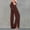 Brown, variant on Women’s Loose Flared Pants Elastic Waist Drawstring Fitness Yoga Sport Pants Solid Color Side Split Trousers