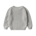 thumbnail image 1 of Automne Hiver Pull pour Enfants Tops Bambin Bébé Fille Garçon Tricot Pull Chemisier Pull-Over Sweat-Shirt Chaud Col Rond à Manches Longues Tops Vêtements d'Automne1, 1 of 2