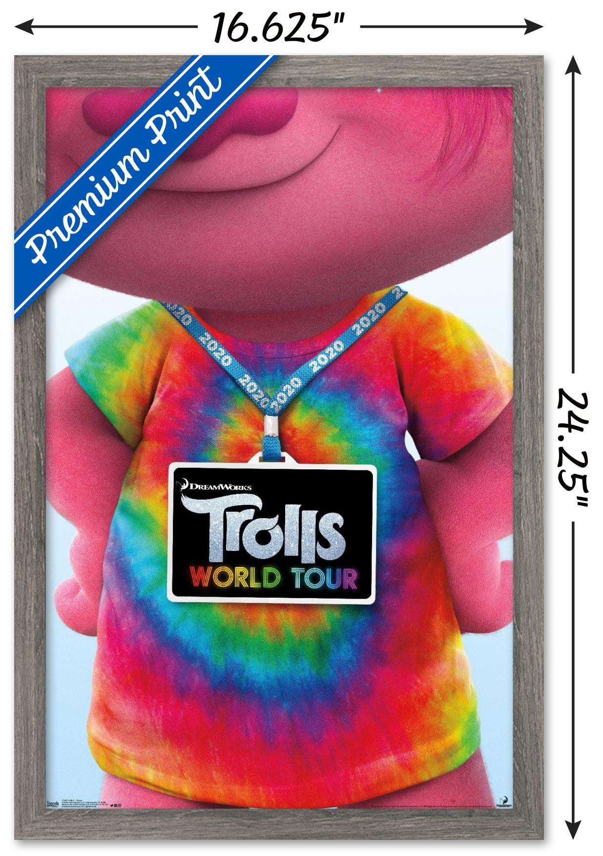 DreamWorks Trolls 2 - Teaser Wall Poster, 14.725" x 22.375", Framed