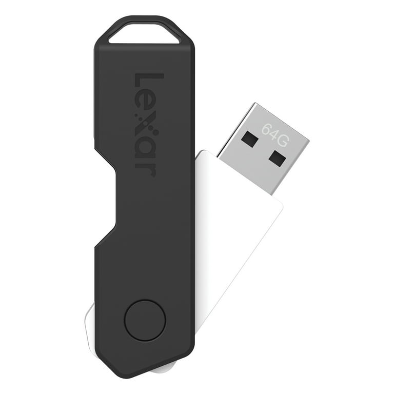 Lexar 64GB JumpDrive TwistTurn2 USB 2.0 Flash Drive, Durable