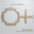 thumbnail image 2 of Ekena Millwork 12 7/8"W x 7 3/8"H x 3/8"T Extra Small Bradley Decorative Fretwork Wood Wall Panels, Hickory, 2 of 7