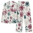 thumbnail image 7 of Censtreet Christmas Womens Pajama Sets 2 Piece Long Sleeve Sleepwear Soft Button Down Pjs Lounge Set, 7 of 7
