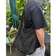 thumbnail image 2 of Canvas Hobo Crossbody Shoulder Tote Bag for Women and Men W/Multi-pocket Casual Purse Messenger Bags Travel Work, 2 of 6