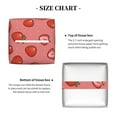 thumbnail image 5 of Yiaed Red Strawberry Print Tissue Box Cover, PU Leather Decorative Organizer for Tabletop, Bathroom, Car, Office Creative Decorative, 5 of 7