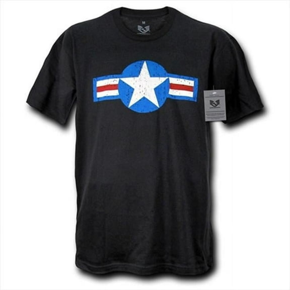 30 Single Tee Us Air Force 4, Black, Medium