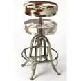thumbnail image 4 of Home Square 3 Piece  Adjustable Bar Stool Set in Brown and Silver, 4 of 5