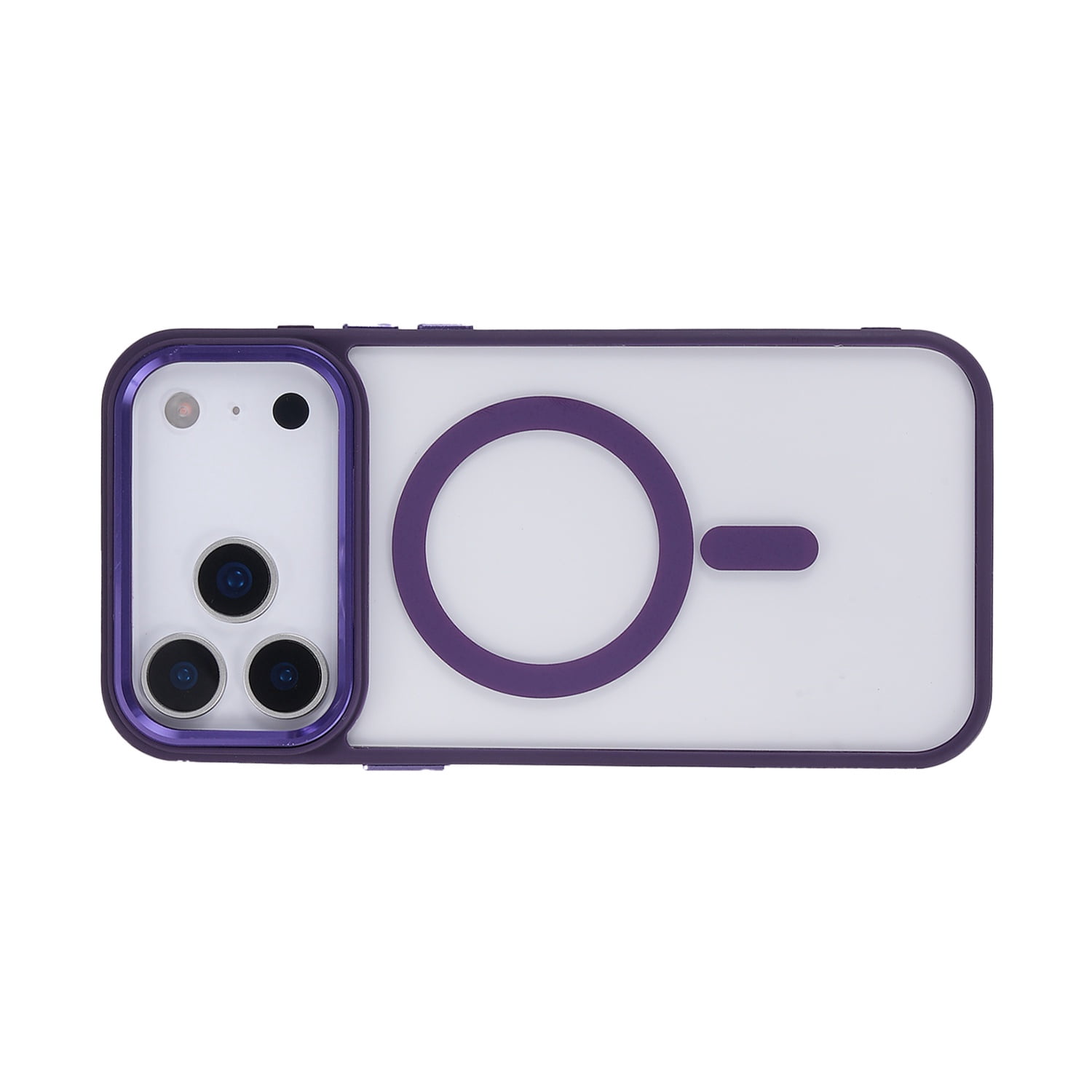 Crystal Clear Focus MagSafe Case for iPhone 17 Pro Max - Purple