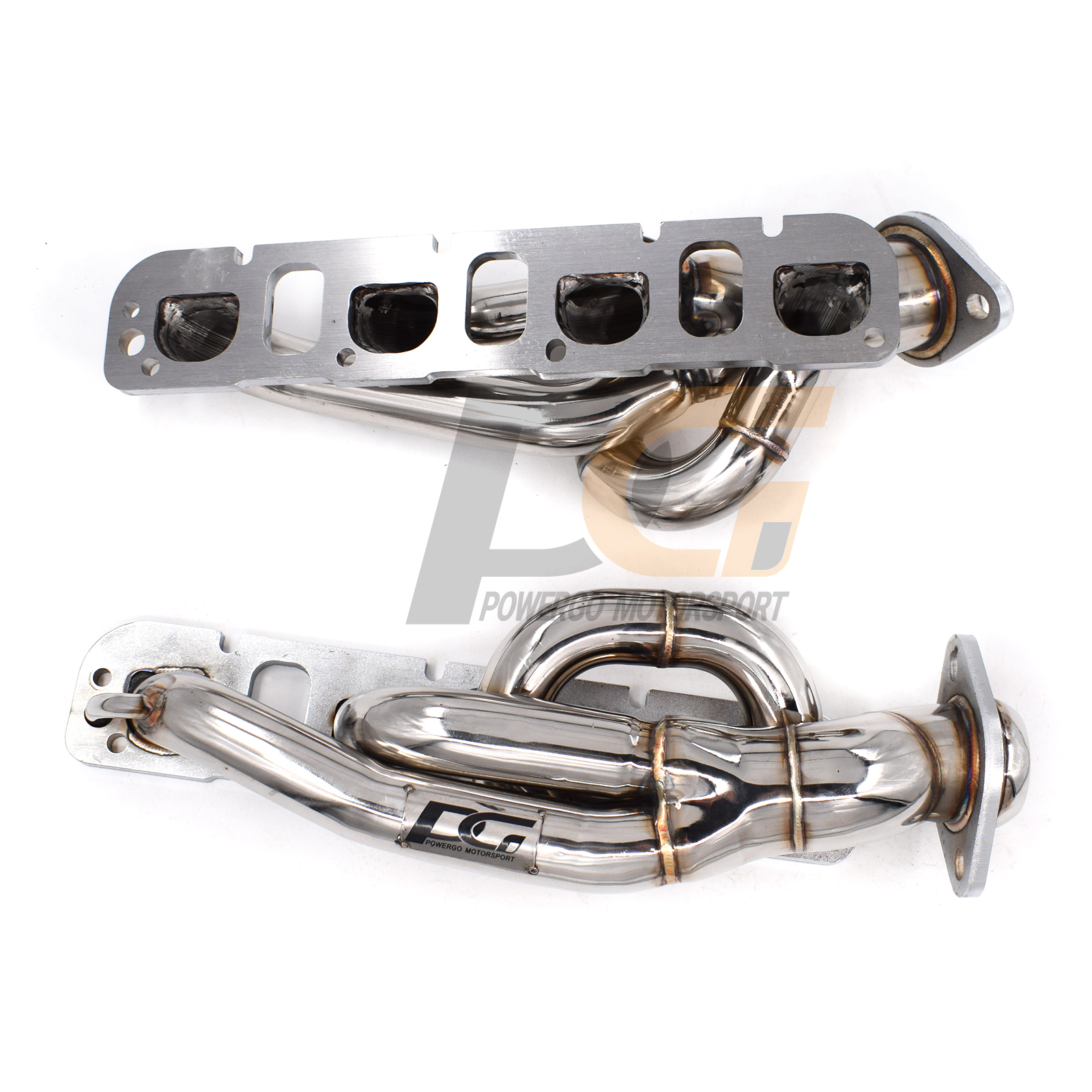 Shorty Stainless Steel Exhaust Headers For 2009-2017 Dodge Ram 1500 5.7L Hemi – Polished, With Gaskets