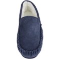 thumbnail image 2 of SNUGRUGS Men's Hugo Wool Loafer Moccasin Slippers - Navy - US 13, 2 of 7