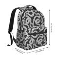 thumbnail image 3 of KLL Snake Print Casual Backpack for Men Women,Travel Casual Backpack Outdoor Activities Bag Daypack for Travel Hiking Shopping Daily, 3 of 5