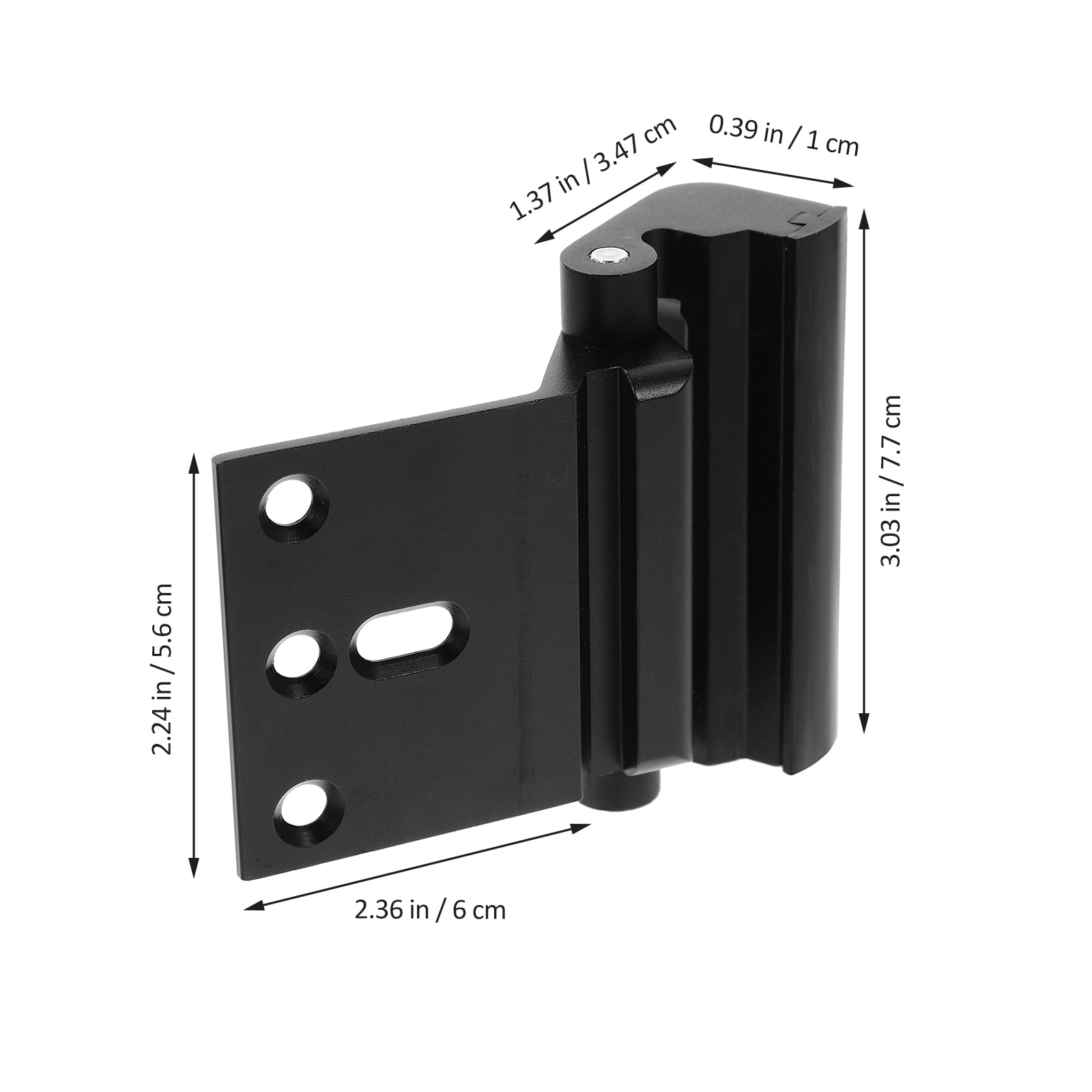 Toyandona Black Alloy Door Reinforcement Lock for Home High Security 2Sets