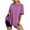 Hot Pink, variant on Alkepwun Oversized Tshirts for Women Workout Plus Size Tops Casual Loose Fit Basic Tees Side Split Crewneck Short Sleeve Gym Shirts