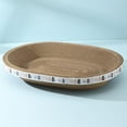 thumbnail image 1 of Leojiow Cat Scratcher Bed Oval Corrugated Cat Scratcher Scratching Bed Recycle Corrugated Scratching Pad Reversible Replacement Scratcher Pad Cardboard Protector For Furniture One Size Utility, 1 of 7