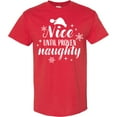thumbnail image 3 of Inktastic Christmas Nice Until Proven Naughty T-Shirt, 3 of 5