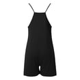 thumbnail image 2 of Women Rompers Jumpsuits Polyester Spandex Shorts Overalls With Pockets Loose Comfy Summer Casual Wear, 2 of 4
