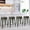 Bronze, variant on Dkelincs 24 inch Metal Bar Stools Set of 4 Stackable Backless Counter Height Kitchen Dining Bar Chair Wood Seat, Red