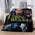 thumbnail image 1 of Manta con estampado de lobo adolescente de película, manta de Picnic cálida, suave y cómoda, manta de viaje para el hogar, forros de cama, regalo de cumpleaños, 1 of 4