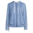 thumbnail image 6 of Silverwear Women's Active French Terry Full Zip Burnout Hoodie, 6 of 6