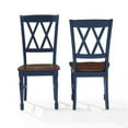 thumbnail image 2 of Crosley Furniture Shelby 18" Traditional Wood Dining Chair in Navy (Set of 2), 2 of 2
