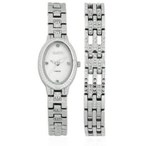 Elgin Adult Female Silver 2 Piece Set Analog Watch and Bracelet, EG170016ST