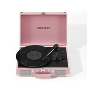 Crosley Cruiser Premier Vinyl Record Player with Speakers and Bluetooth -Blush Pink