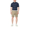 thumbnail image 2 of Ben Hogan Men's and Big Men’s Texture Stripe Short Sleeve Golf Polo Shirt, up to Size 5XL, 2 of 5