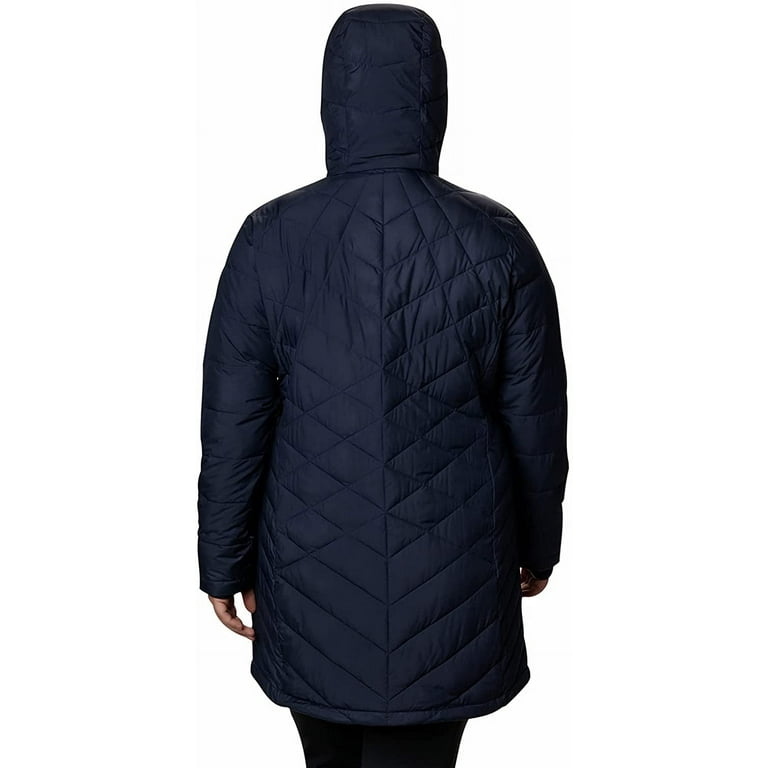 Columbia women's heavenly long hooded down jacket best sale