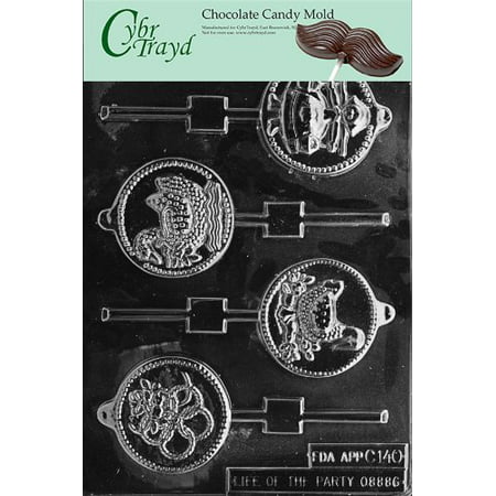 Cybrtrayd Life of the Party C140 12 Days of X-Mas Pop, 5 to 8 Set Chocolate Candy Mold in Sealed Protective Poly Bag Imprinted with Copyrighted Cybrtrayd Molding (Best Budget Pots And Pans Set)