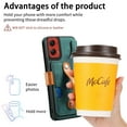 thumbnail image 4 of for Motorola G Stylus 5G (2024) Wallet Case with Card Slots&Cash Slot【RFID Blocking】, With Wrist Kickstand,Flip Folio Book PU Leather  Shockproof Anti-fall Rugged Phone case Cover For Women Men,Green, 4 of 12